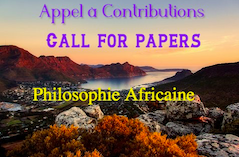 Appel à Contributions - Philosophie Africaine