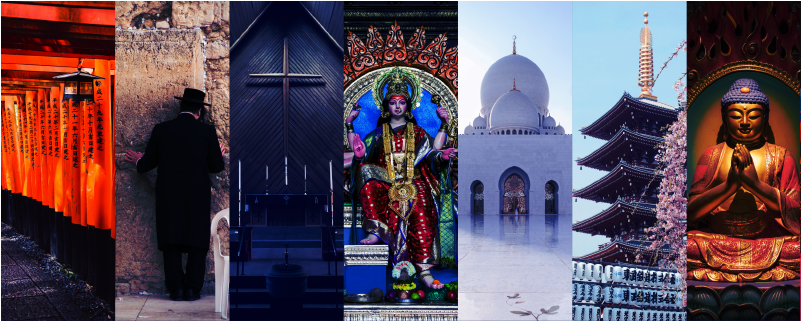Sacred Spaces from Different Religions