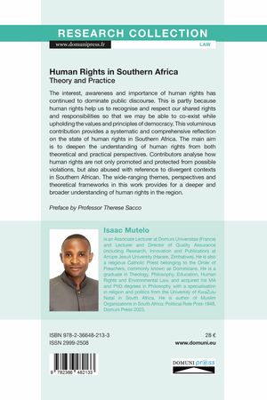 Human Rights in Southern Africa. Theory and Practice.