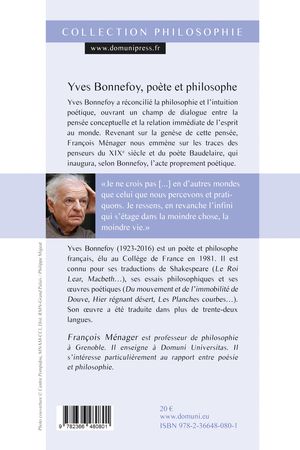 Yves Bonnefoy, poète et philosophe